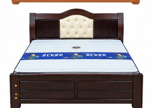 Classic Dark Wood King Size Bed